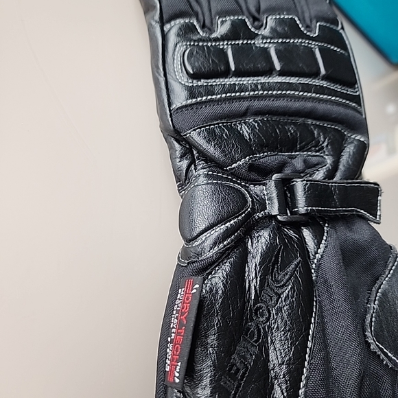 Rocket Mens Waterproof Dry Tech Leather/Textile Motorcycle Gloves Size Small EUC - Picture 11 of 16
